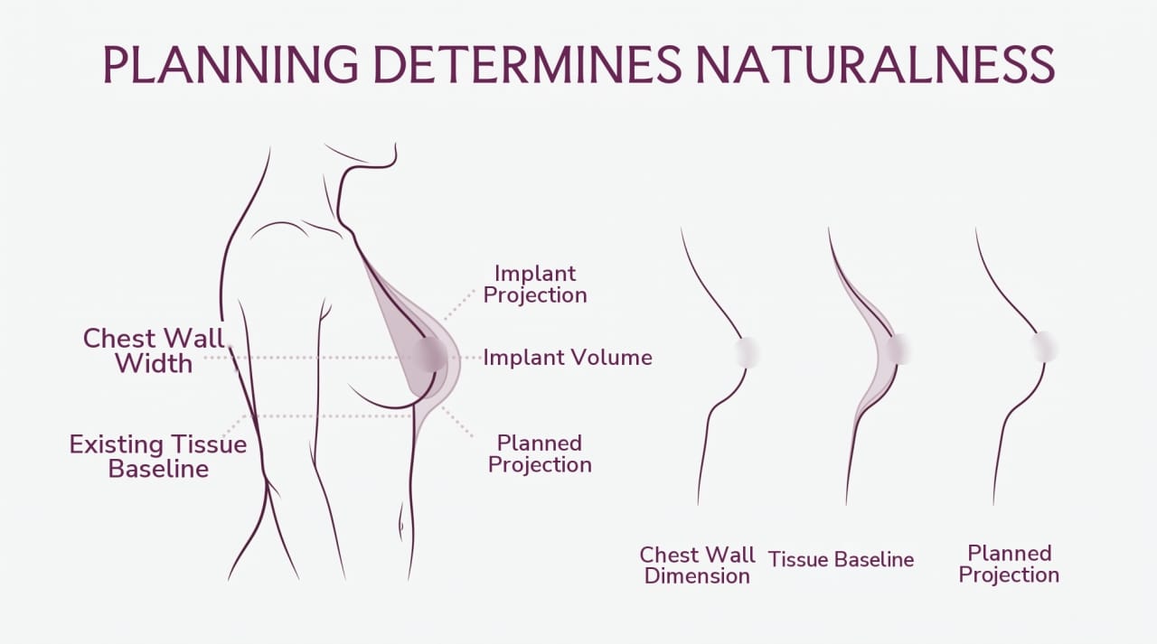 Click to expand Nipple Position Relative to the Inframammary Fold